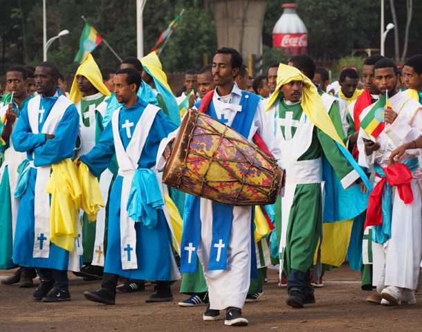 Meskel is a feast of colours and costumes.