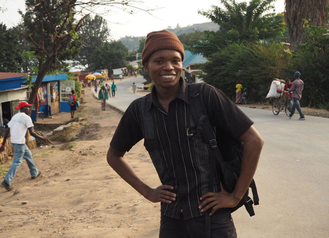 Patrick, a charming young man who befriended me in Gisenyi.
