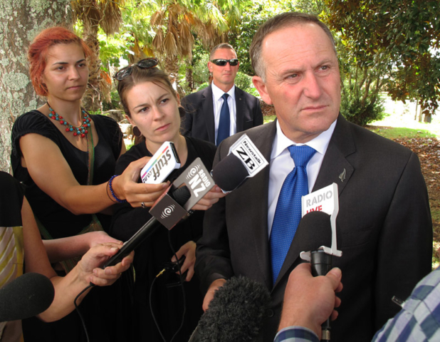 Prime Minister John Key appears unimpressed by a line of questioning