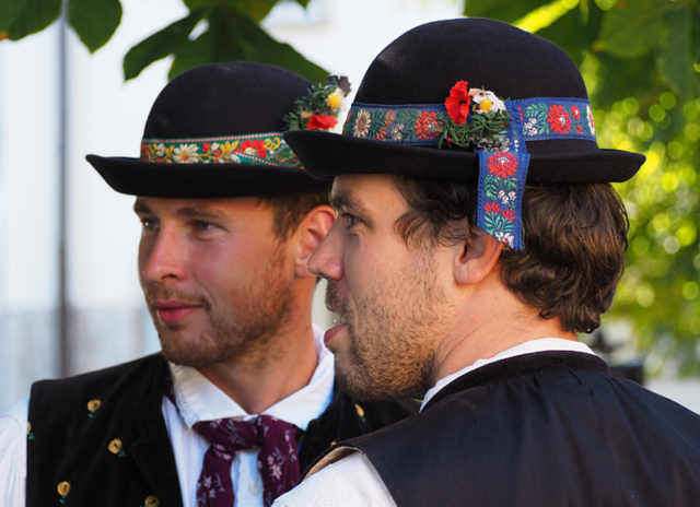 South Bohemian musicians in traditional dress