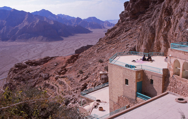 A Zoroastrian temple at Chakchak, in the desert 70km from Yazd