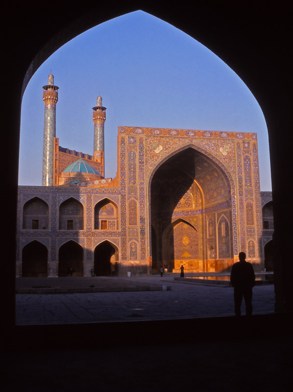 View across the courtyard of the 17th century Imam Mosque in Esfahan