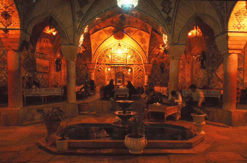 The subterranean Vakil Tea House in the city of Kerman