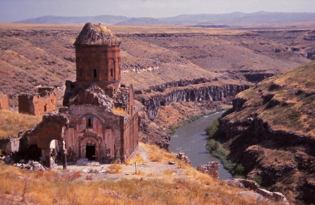 The Church of St Gregory the Illuminator was built in 1215AD in Ani, then a teeming Armenian city