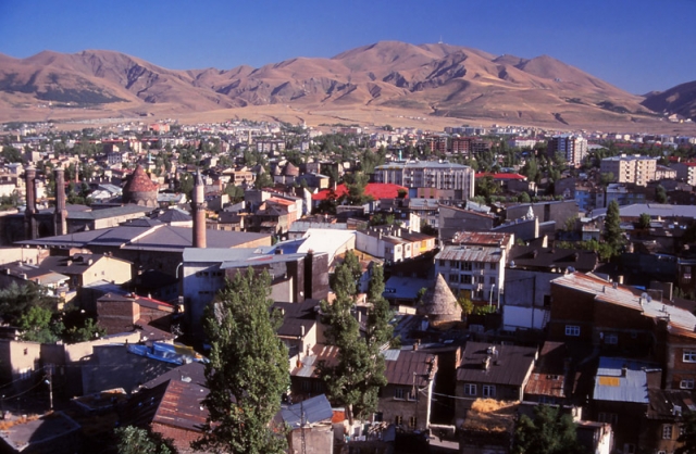 The eastern city of Erzurum as seen from the citadel