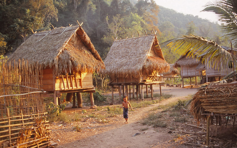 Ban Nalan Neua village (population 165) in Luang Nam Tha National Protected Area