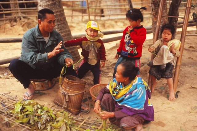 A Lowland Lao family in Sopkhan village