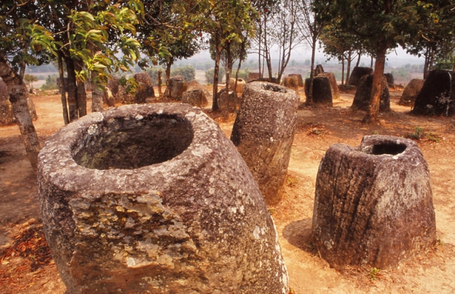 Mysterious, ancient stone urns litter the Plain of Jars in eastern Laos