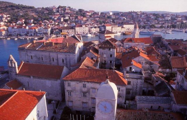 Croatia, 1999: The historic town of Trogir is known for its Venetian architecture