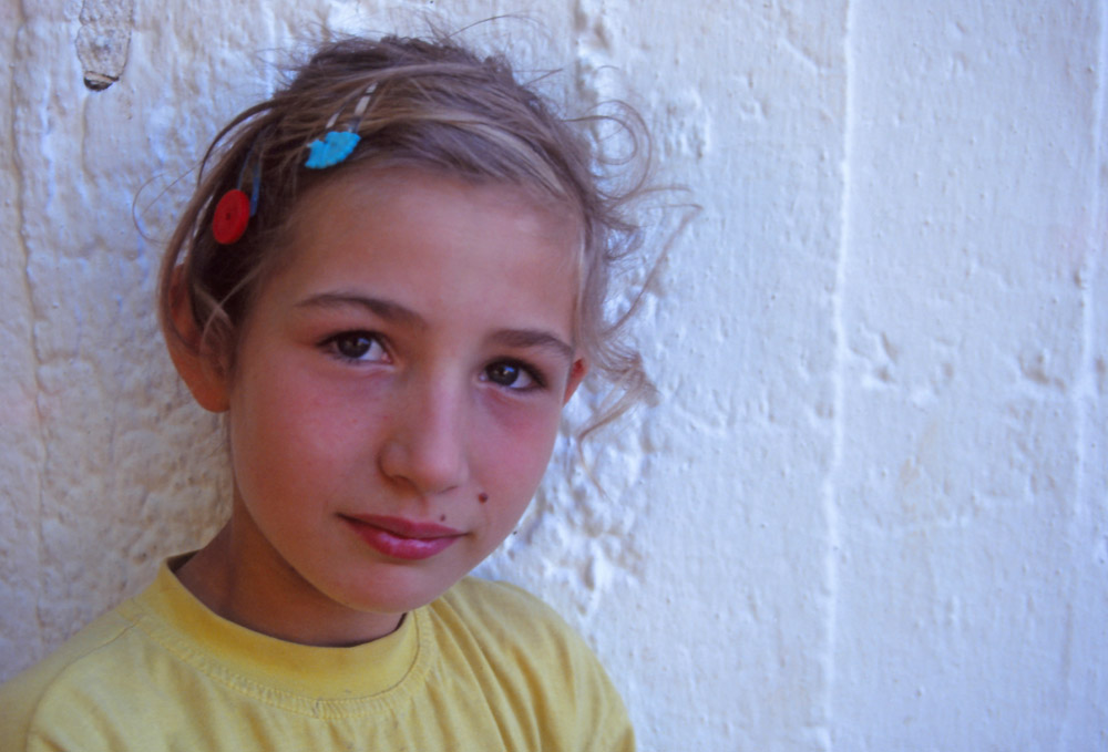 Kosovo, 1997: Girl in the Serbian quarter of Prizren