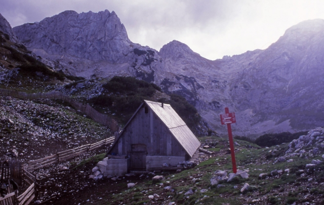 Montenegro, 1999: Cowherd's hut high in Durmitor National Park
