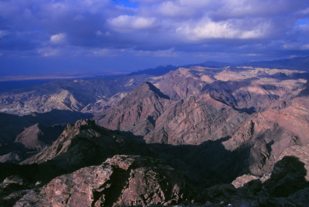 View from the top of Mt Sinai where, according to the Bible, Moses received the Ten Commandments