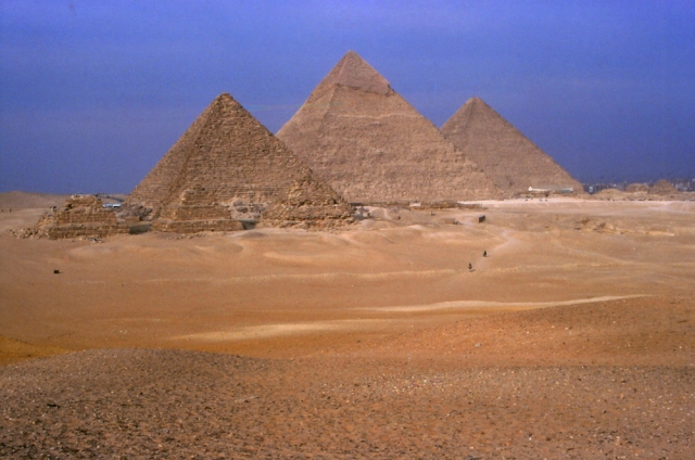 The pyramids of Mycerinus, Cheops and Chephren are more than 4500 years old