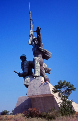 The giant 'Soldier and Sailor' Memorial to Heroic Defenders of Sevastopol