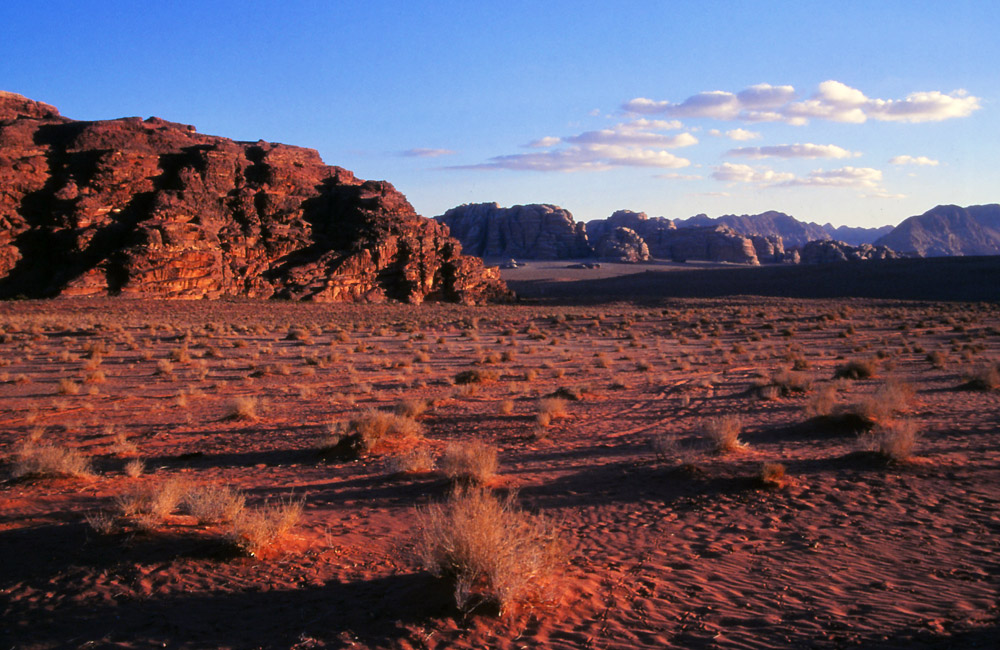 Desert scenery in Wadi Rum