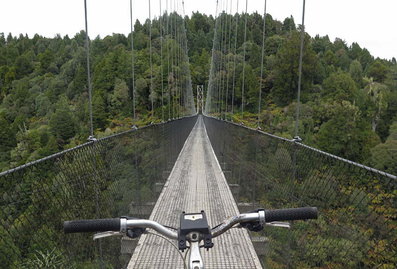 Maramataha Bridge is one of the longest suspension bridges in New Zealand